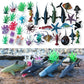 EXPLORACY 20pcs Sea Animals Toys for Kids Realistic Ocean Animal Toy Sealife Figurine Whale Shark Toys Bath Sensory Bin Play Birthday & Party Favors