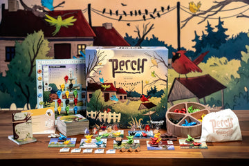 Inside Up Games Perch | Fast-paced, Interactive Battle of The Birds |Area Control, Unique Bag Building with a Bold Table Presence| for 2 to 5 Players