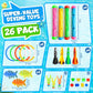 Dive Rings Pool Toys Adults, 26 Pcs Diving Toys for Kids Ages 4-8, Shark Torpedo Dive Set, Octopus Toddler Water Fun Toys, Summer Essentials