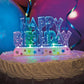 Dazzling Flashing Happy Birthday Cake Decoration - 3.25" x 4.75" (1 Count) - Perfect Celebration Centerpiece