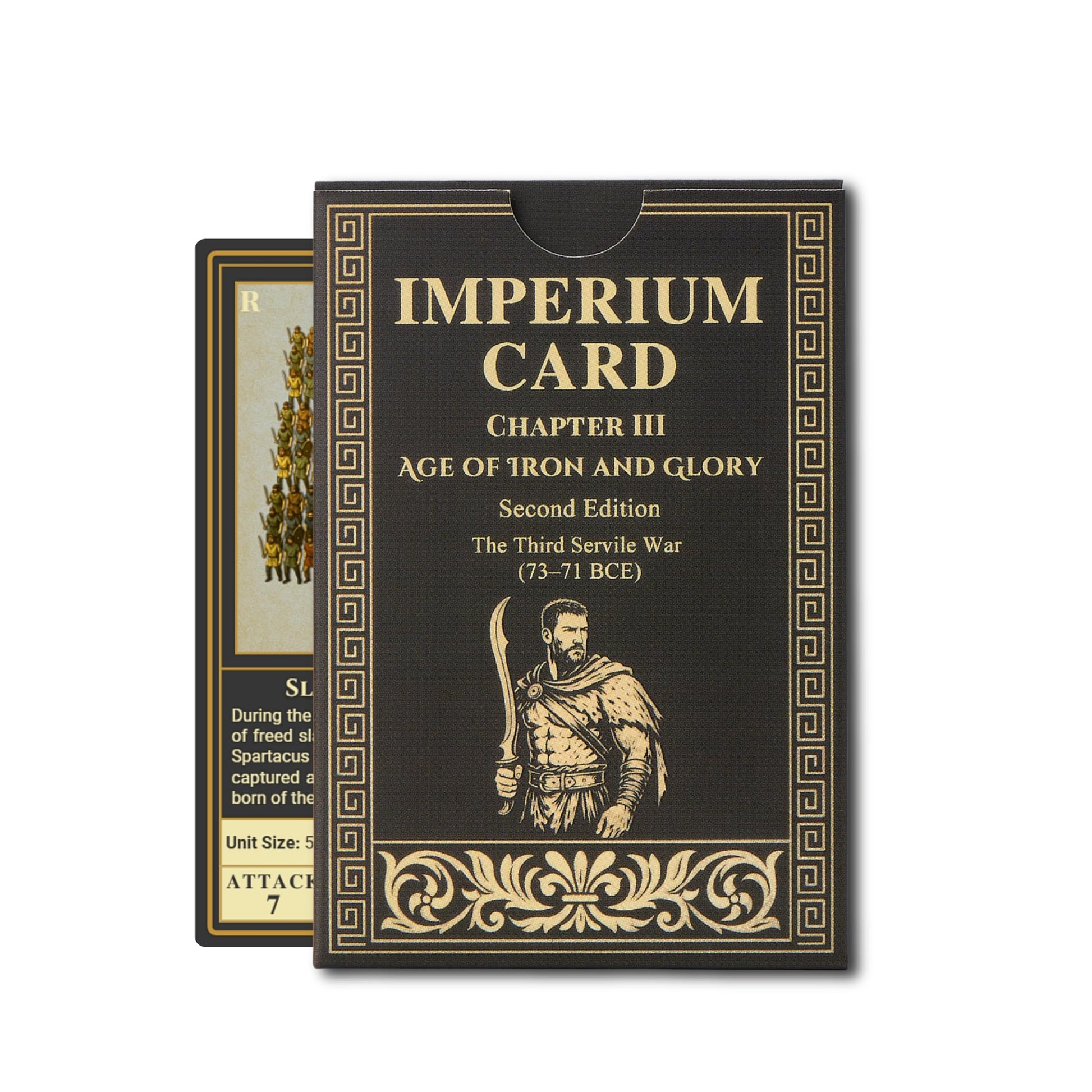 Sumeru & Seed Imperium Cards - Historical Strategy Card System - The Third Servile War Core Set - Spartacus Revolt - Sandbox Tabletop Experience