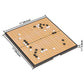 Yellow Mountain Imports Magnetic Go Game Set with Single Convex Magnetic Plastic Stones and Go Board, 11-inch