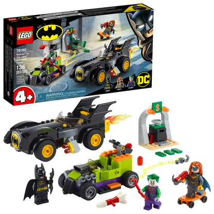 LEGO DC Batman: Batman vs. The Joker: Batmobile Chase Building Toy; Includes Batman, Batgirl and The Joker Minifigures Plus Buildable Batmobile