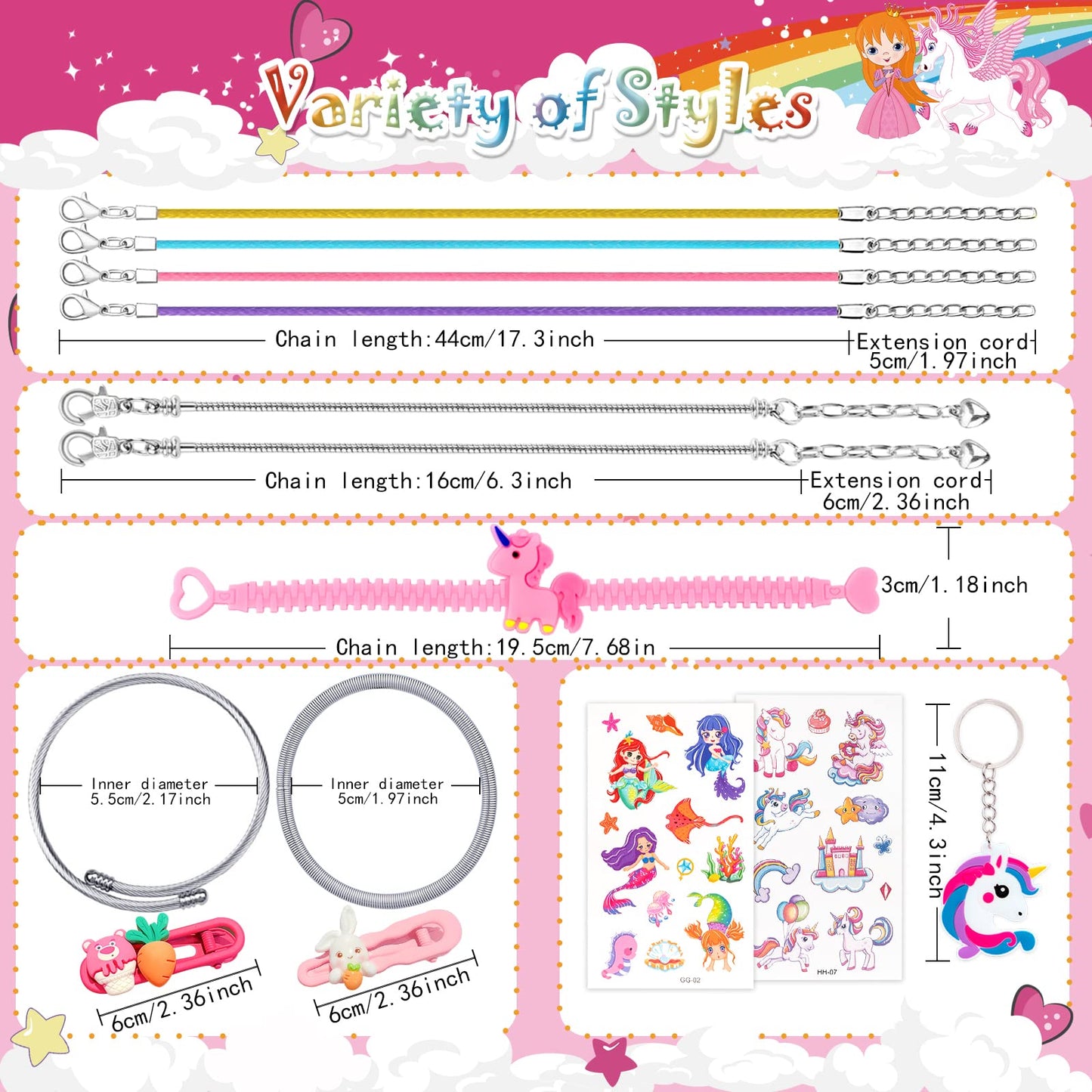 SUZUTOY Bracelet Making Kit for Girls, Unicorns Gifts for Girls, Arts and Crafts for Kids Ages 4 5 6 7 8 9 10 11, Gifts Toys for 4-12 Year Old Girl