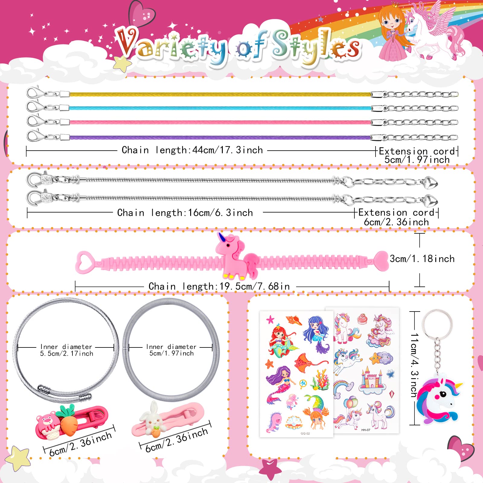 SUZUTOY Bracelet Making Kit for Girls, Unicorns Gifts for Girls, Arts and Crafts for Kids Ages 4 5 6 7 8 9 10 11, Gifts Toys for 4-12 Year Old Girl