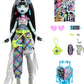 Monster High Monster Fest Doll, Frankie Stein with Glam Outfit & Festival Themed Accessories Like Snacks, Band Poster, Statement Bag & More