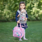 HappyVk-Baby Doll Carrier-Doll Carrier Front Back for Little Girls-Grey Unicorn