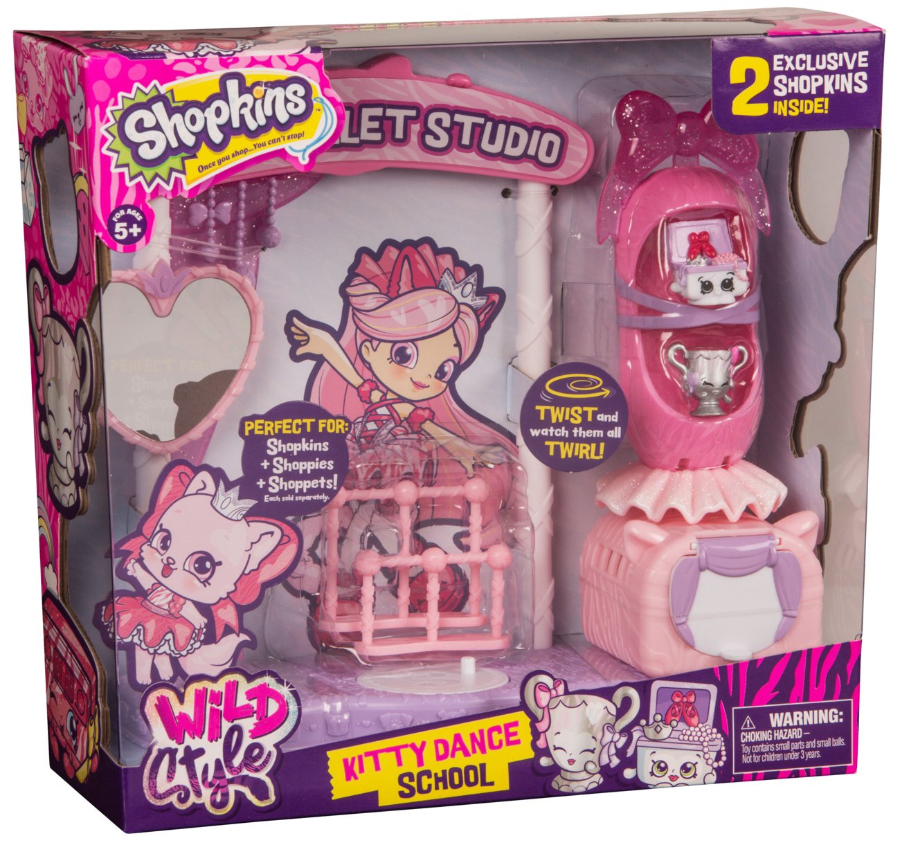 Shopkins Season 9 Wild Style - Kitty Dance School Playset