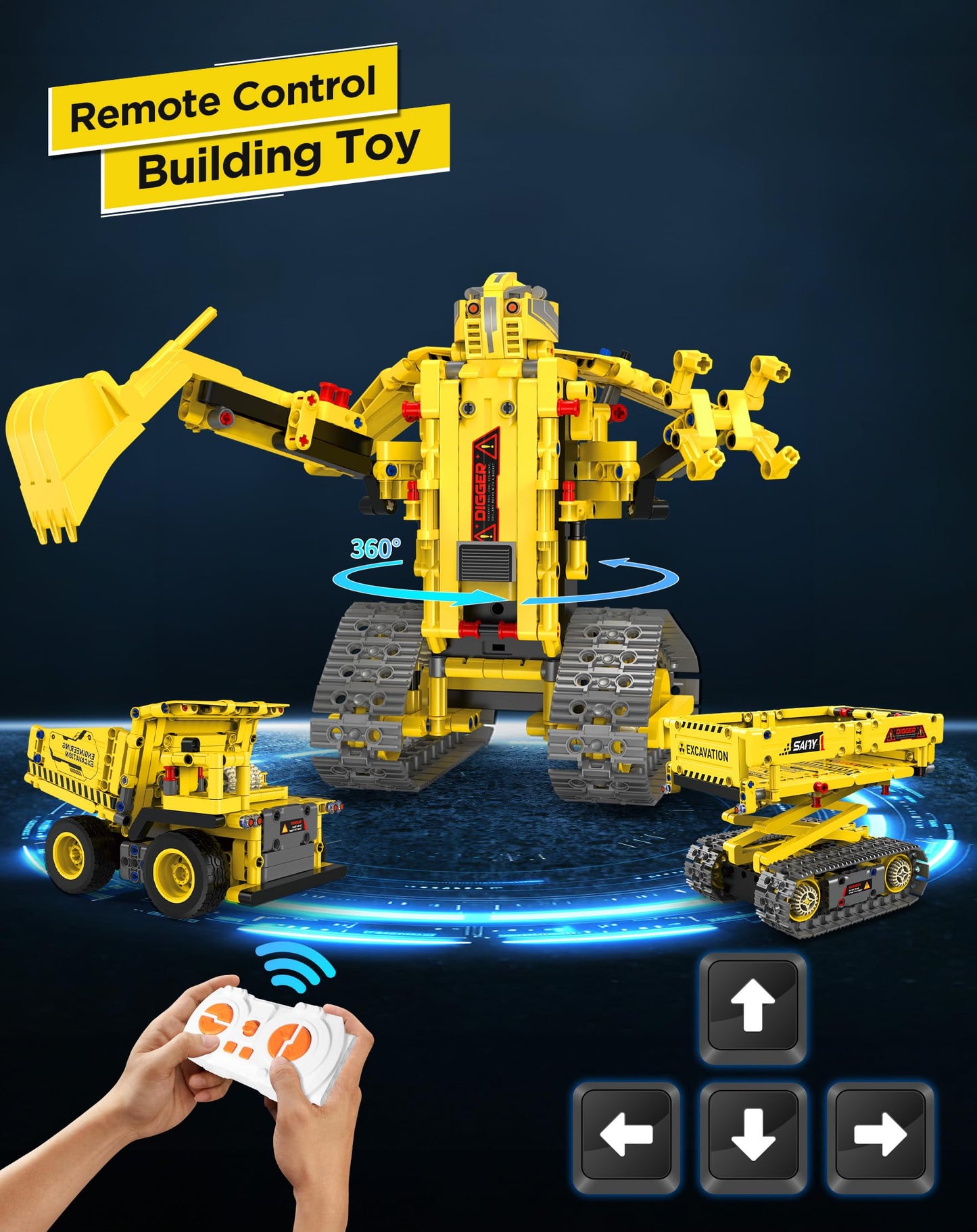 okk STEM Robot Toys for Kids 8-12, 5-in-1 RC Programmable Building Toy Kit