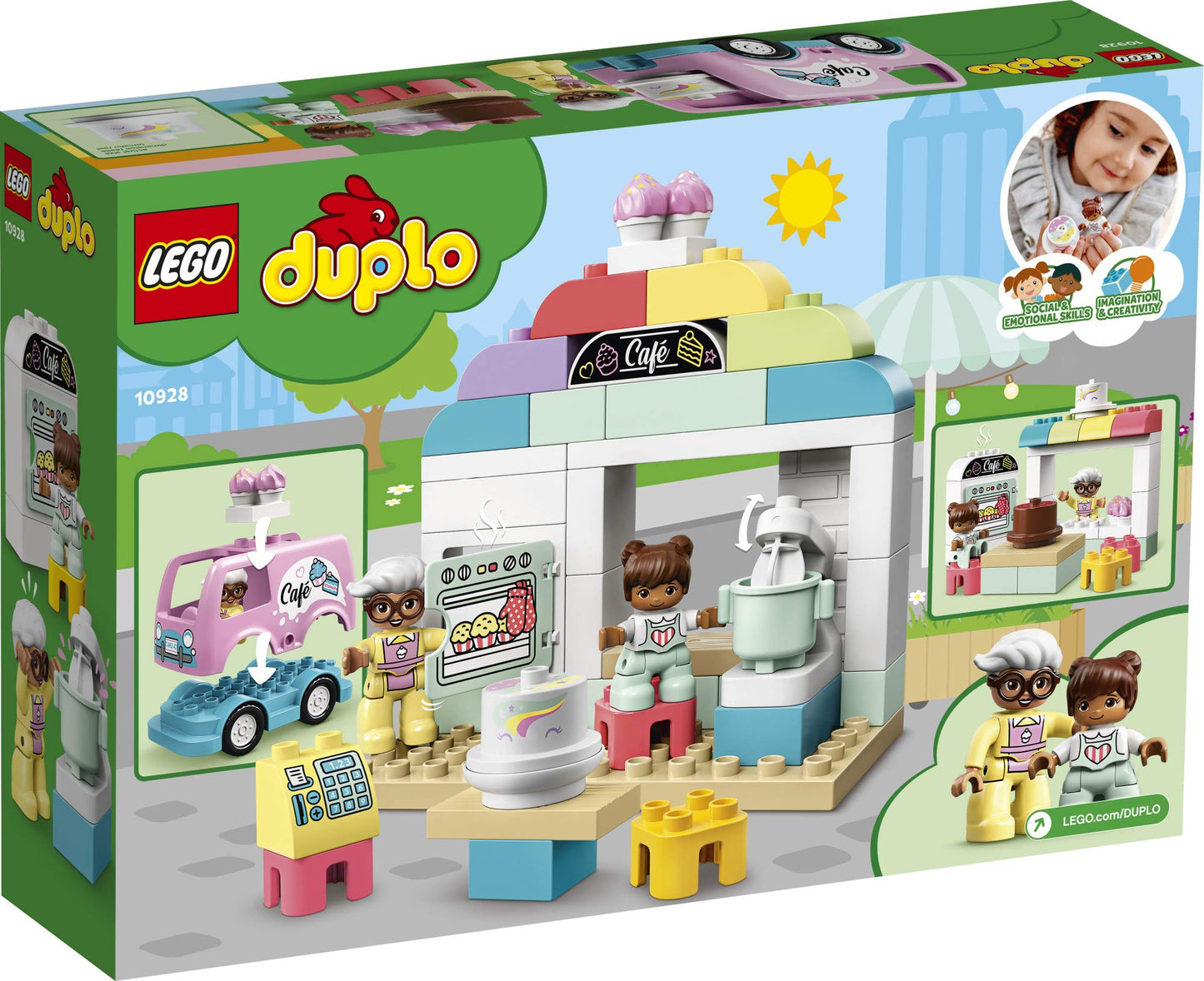 LEGO DUPLO Town Bakery 10928 Educational Play Café Toy for Toddlers, Great Gift for Kids Ages 2 and Over (46 Pieces)