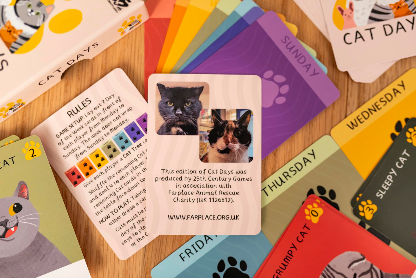 25th Century Games Cat Days Card Game - Valentine’s Day Game for Couples and Cat Lovers - Cozy Two Player Strategy Game with Cute Cat Art - Ages 6+