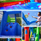 Bounceland Royal Palace Inflatable Bounce House, with Long Slide, Large Bouncing Area, Basketball Hoop and Sun Roof, 13 ft x 12 ft x 9 ft H, UL Strong