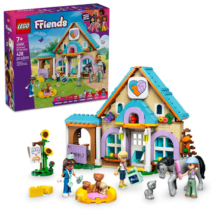 LEGO Friends Horse and Pet Vet Clinic -Veterinarian Playset for Kids, Girls and Boys, Ages 7+ - Toy Building Set for Pretend Play with 3 Minidolls