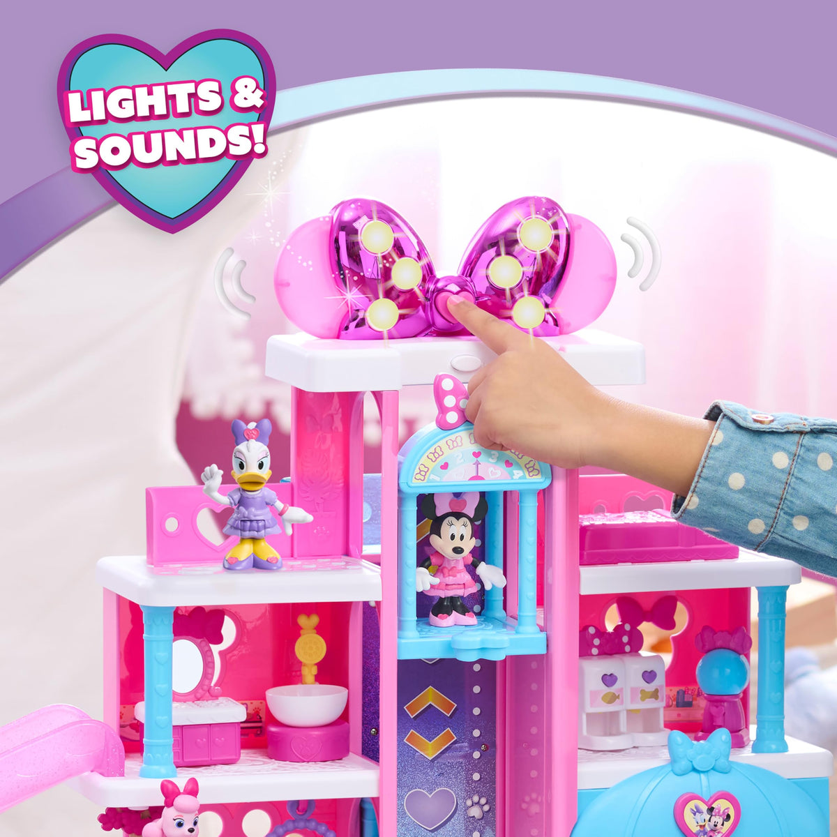 Just Play Disney Jr. Minnie Mouse Pet Hotel 20" (23 Piece) - Ages 3+