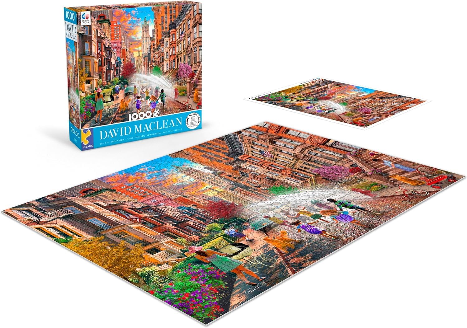 Ceaco - Hot Summer Days NYC - 1000 Piece Jigsaw Puzzle for Adults