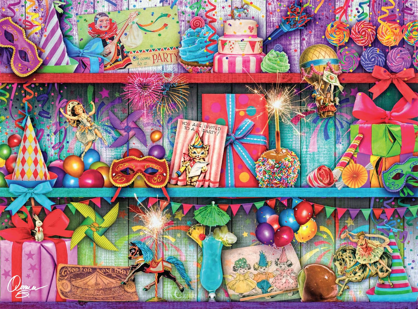 Buffalo Games Aimee Stewart, Pretty Party, 1000 Piece Puzzle, 26.75x19.75