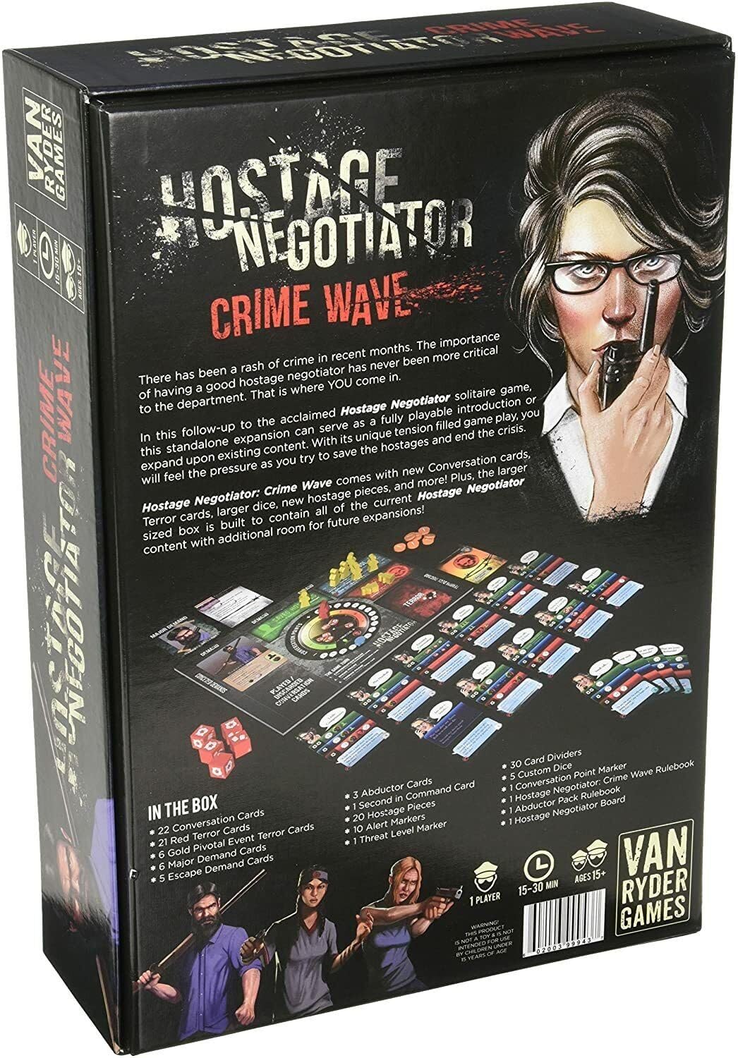 Van Ryder Games Hostage Negotiator Crime Wave Board Games