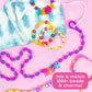 Just My Style ABC Beads by Horizon Group Usa, 1000+ Charms & Beads, Alphabet Charms, Accent Seed Star Wax Beading Cord, Satin Cord Key Ring Included