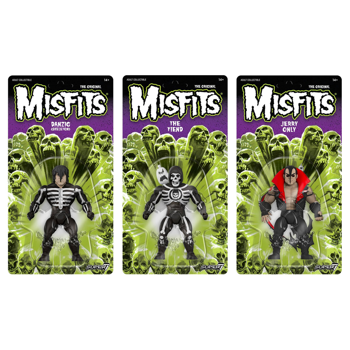Super7 Vintage Misfits Jerry Only - 5.5" Misfits Action Figure with Accessory Classic Music Collectibles and Retro Toys
