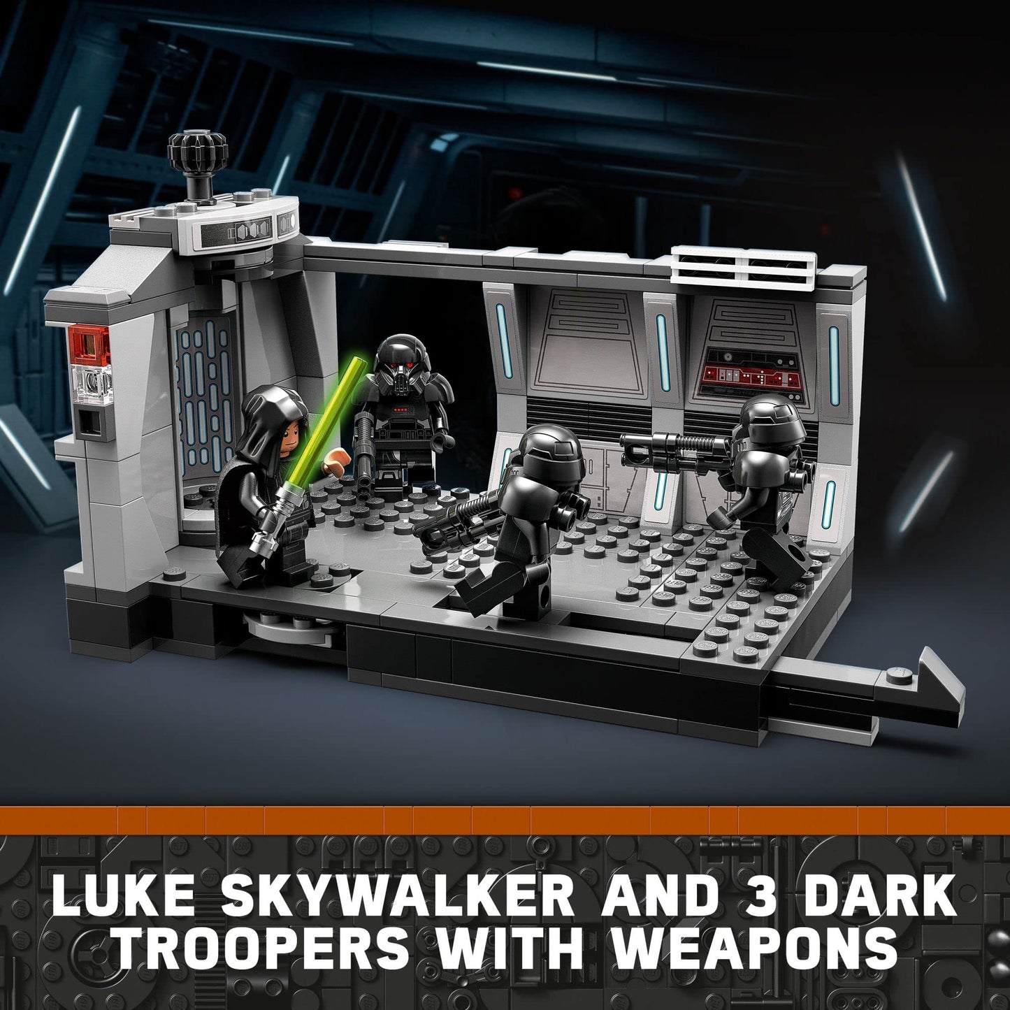 LEGO, Star Wars Dark Trooper Attack 75324 Building Toy Set for Kids, Boys, and Girls Ages 8+ (166 Pieces), 1 Count