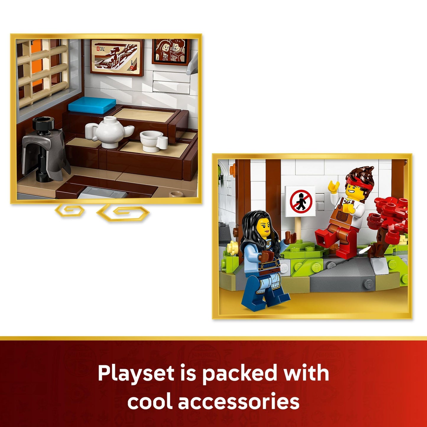 LEGO NINJAGO Four Weapons Blacksmith 15th Anniversary Building Toy for Kids, Ages 14+ - Ninja Playset W/Collectible Elemental Master of Earth + 4