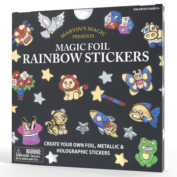 Marvin's Magic Foil Rainbow Stickers - 150 Pack - Kids Art Supplies