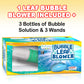 ArtCreativity Bubble Leaf Blower for Toddlers, with 3 Bottles of Bubble Solution and 3 Wands, Fun Bubbles Blowing Machine Toys for Kids, Great