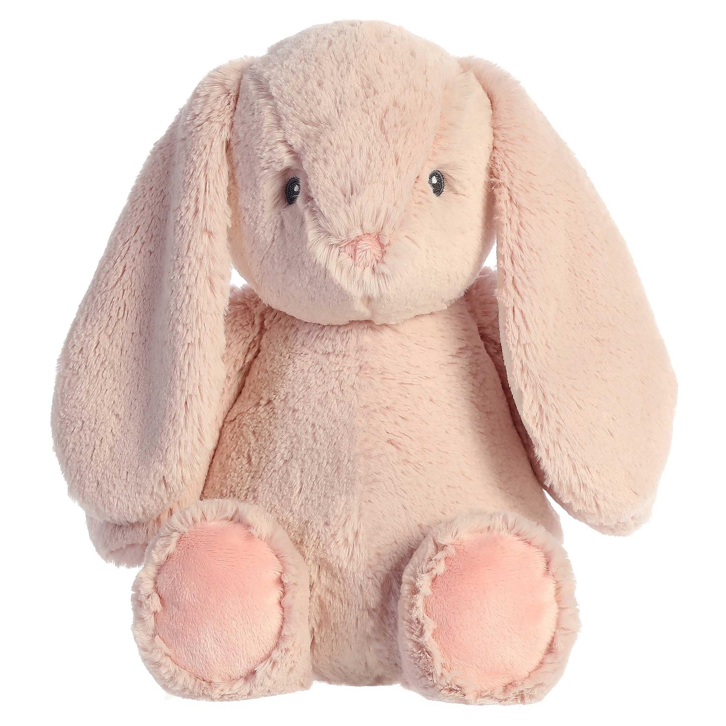 Aurora® Playful Dewey™ Bunny Baby Stuffed Animal - Soft & Cuddly Toy - Imaginative Play - Rose 10 Inches