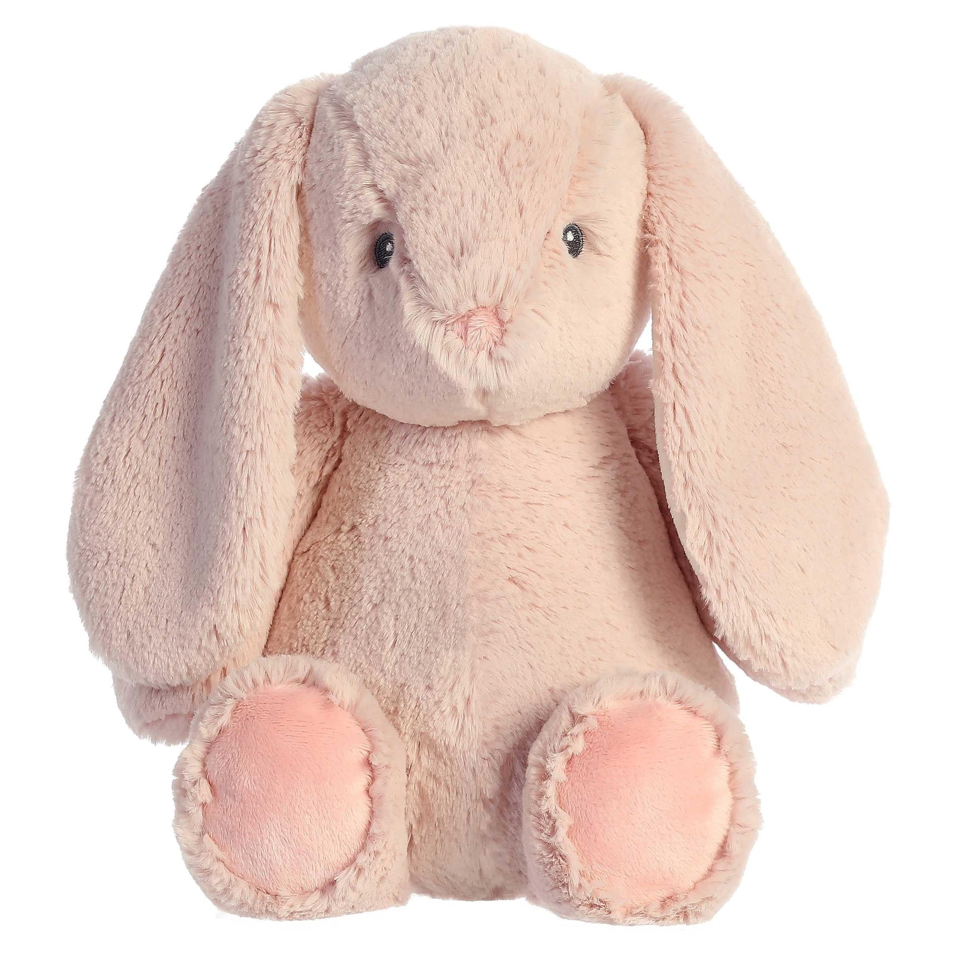 Aurora® Playful Dewey™ Bunny Baby Stuffed Animal - Soft & Cuddly Toy - Imaginative Play - Rose 10 Inches