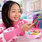 Polly Pocket Dolls and Playset, Pineapple Monkey Compact, Travel Toy with 1 Micro Doll, Pet, Hammock, Fruit Themed Accessories