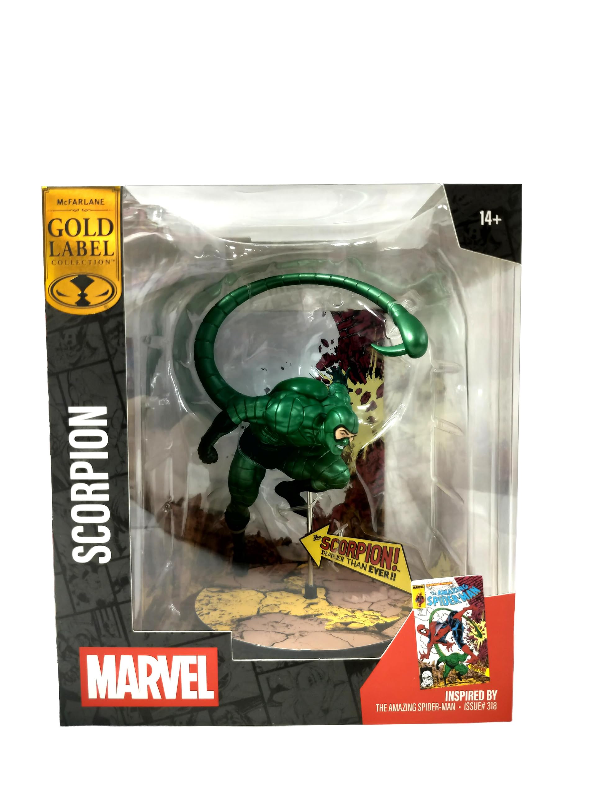 McFarlane Marvel Collection Statue 1/10 Spider-Man (Amazing Spider-Man #318) (Line Art) (Gold Label)