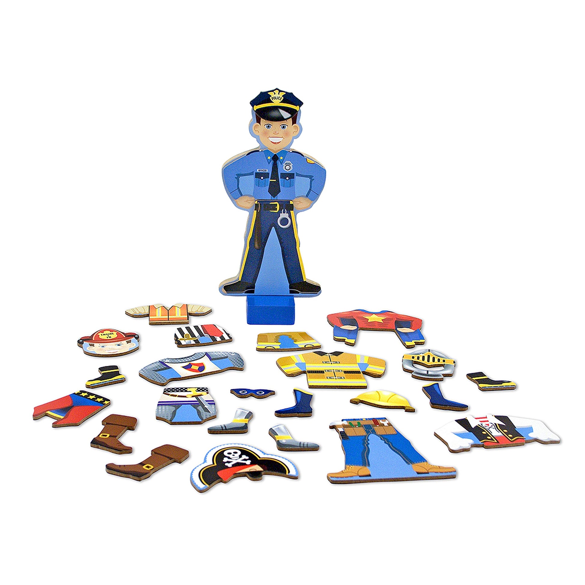 Melissa & Doug Joey Magnetic Wooden Dress-Up Pretend Play Set (25+ pcs)