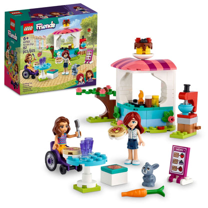 LEGO Friends Pancake Shop 41753 Building Toy Set, Pretend Creative Fun for Boys and Girls Ages 6+, with 2 Mini-Dolls and Accessories, Inspire