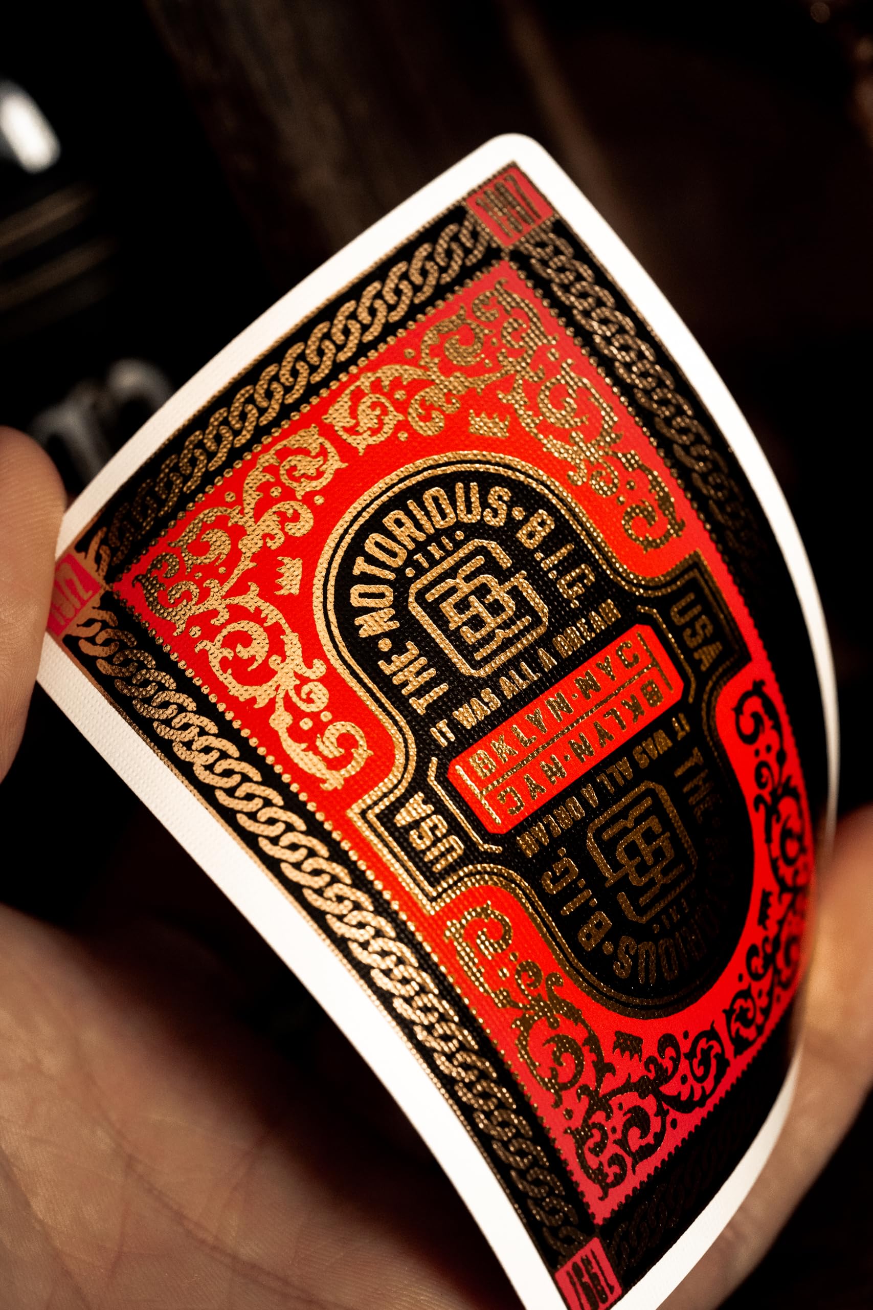 theory11 Notorious B.I.G. Luxury Playing Cards, Poker Size Standard Index, Foil Playing Cards