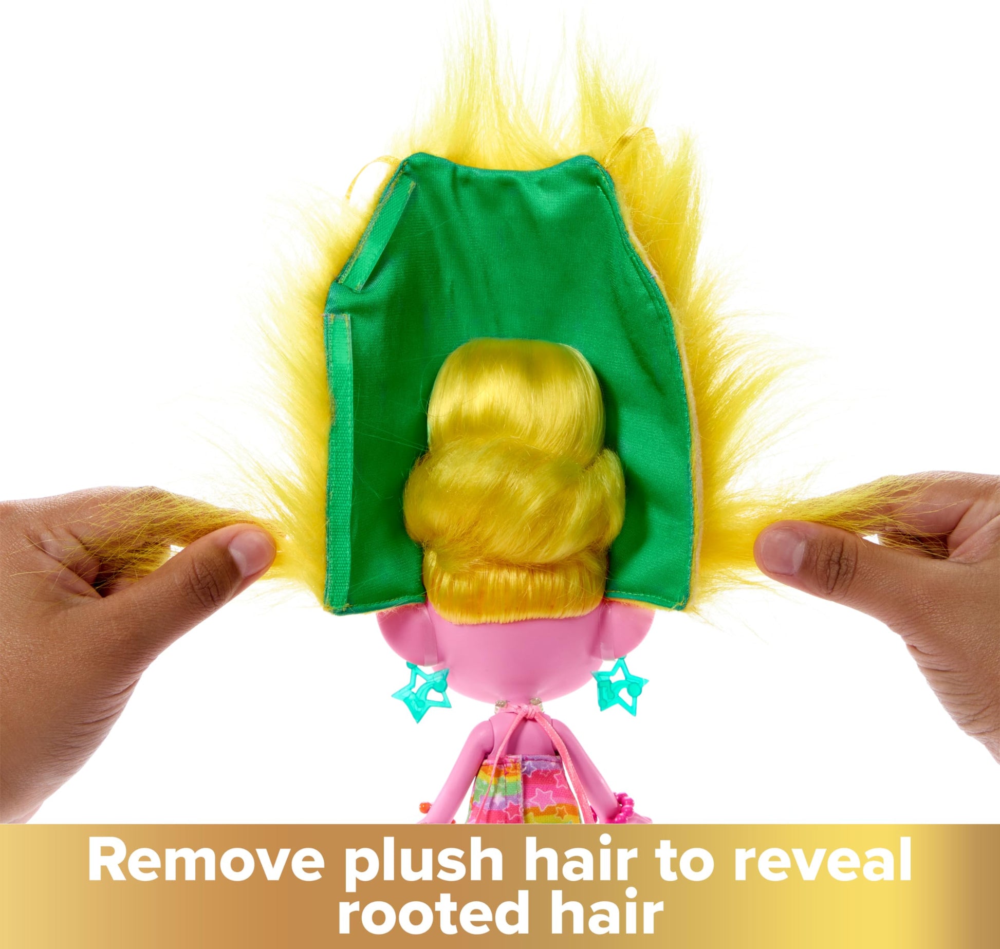 Mattel DreamWorks Trolls Band Together Fashion Doll & 10+ Accessories, Hairsational Reveals Viva with Transforming Hair Piece