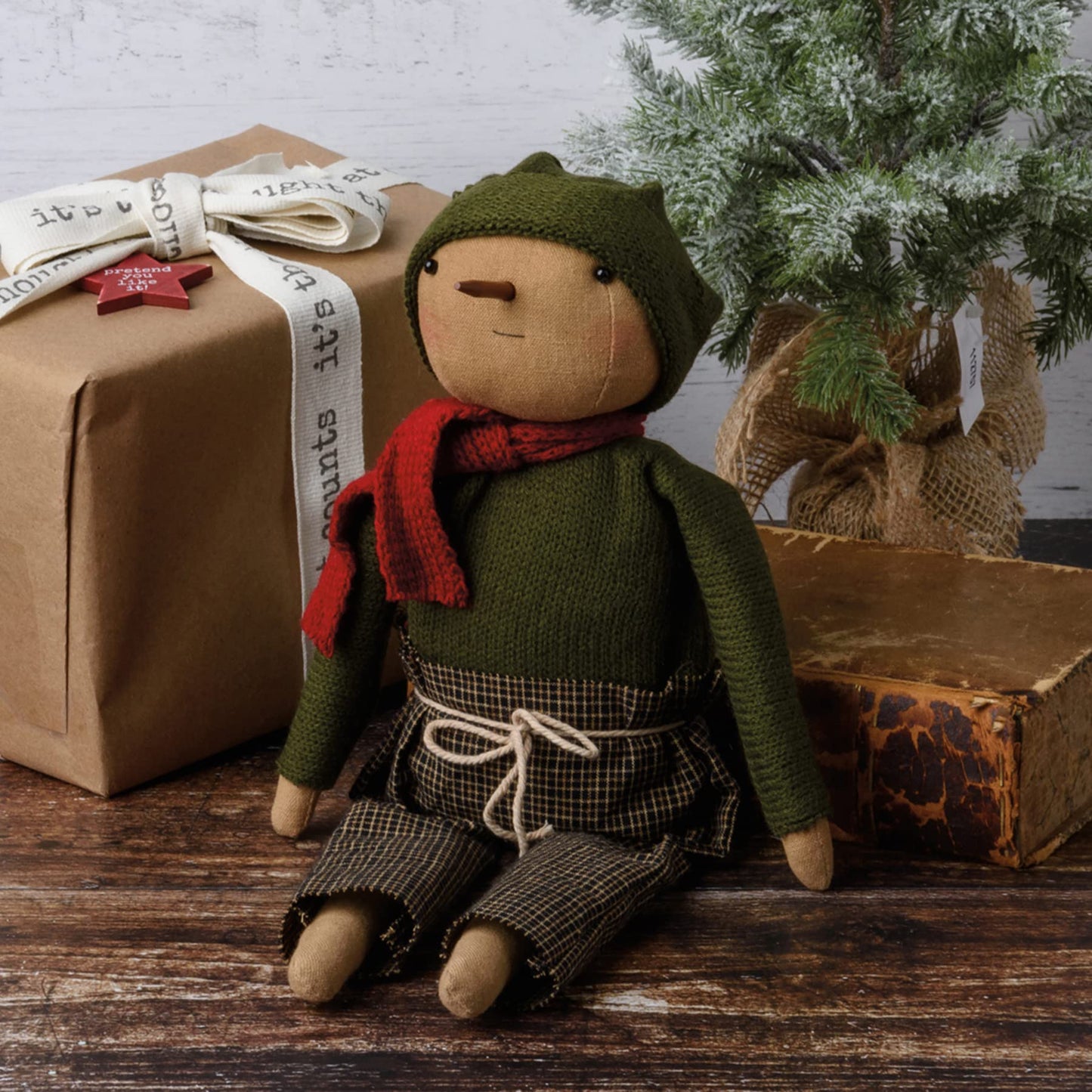 Primitives By Kathy 113317 Frank Doll, 17 Inch, Multicolor