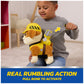 Rubble and Crew Rumbling Rubble Plush Toy, Interactive Sensory Toy, Dog Stuffed Animal, Kids Toys for Boys & Girls Ages 3 and Up, 12”