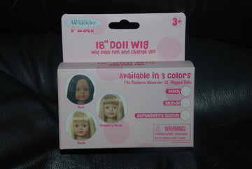 18" Doll Wig Pack, Strawberry Blonde