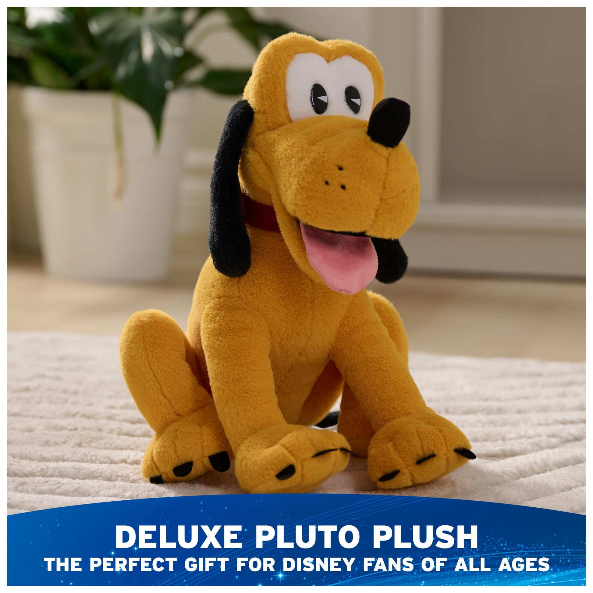 GUND Disney Official Pluto 14-Inch Deluxe Plush Toy for Ages 1+