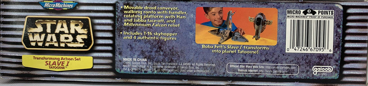 Star Wars Micro Machines Transforming Action Set Slave I Tatooine