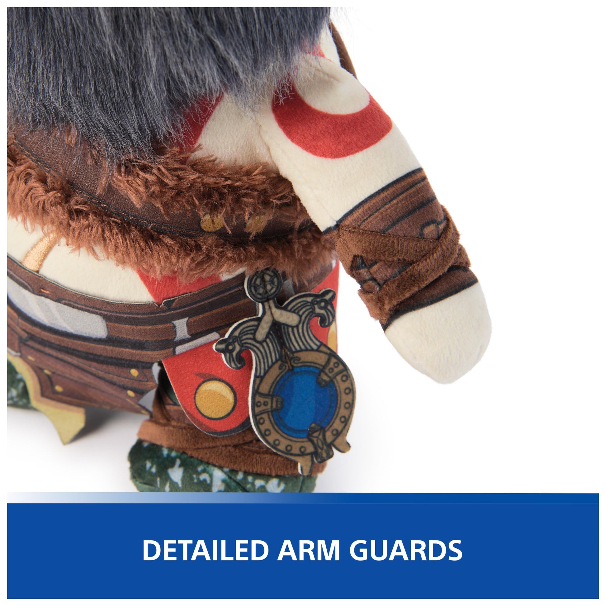 PlayStation, God of War Ragnarok, Premium 10-Inch Kratos Collector Grade Plush Toy, Cute Plushies and Kids Toys for PS5 Fans of All Ages