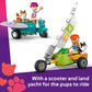 LEGO Friends Surfing Dogs and Scooter Adventure - Building Toy Pretend Play Set for Kids, Girls and Boys, Ages 6+ - with 2 Minidolls and 2 Corgi Toy