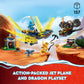 LEGO NINJAGO NYA and Arin’s Baby Dragon Battle 71798 Ninja Building Toy, Features a Jet, 2 Dragons, 3 Minifigures and Baby Riyu, Gift Idea for