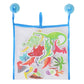Buddy & Barney: Bath Time Stickers - Dinosaurs - 18 Foam Dino Character Pieces, Suction Cup Mesh Storage Bag, Prehistoric Play, Water Toy, Kids 3+