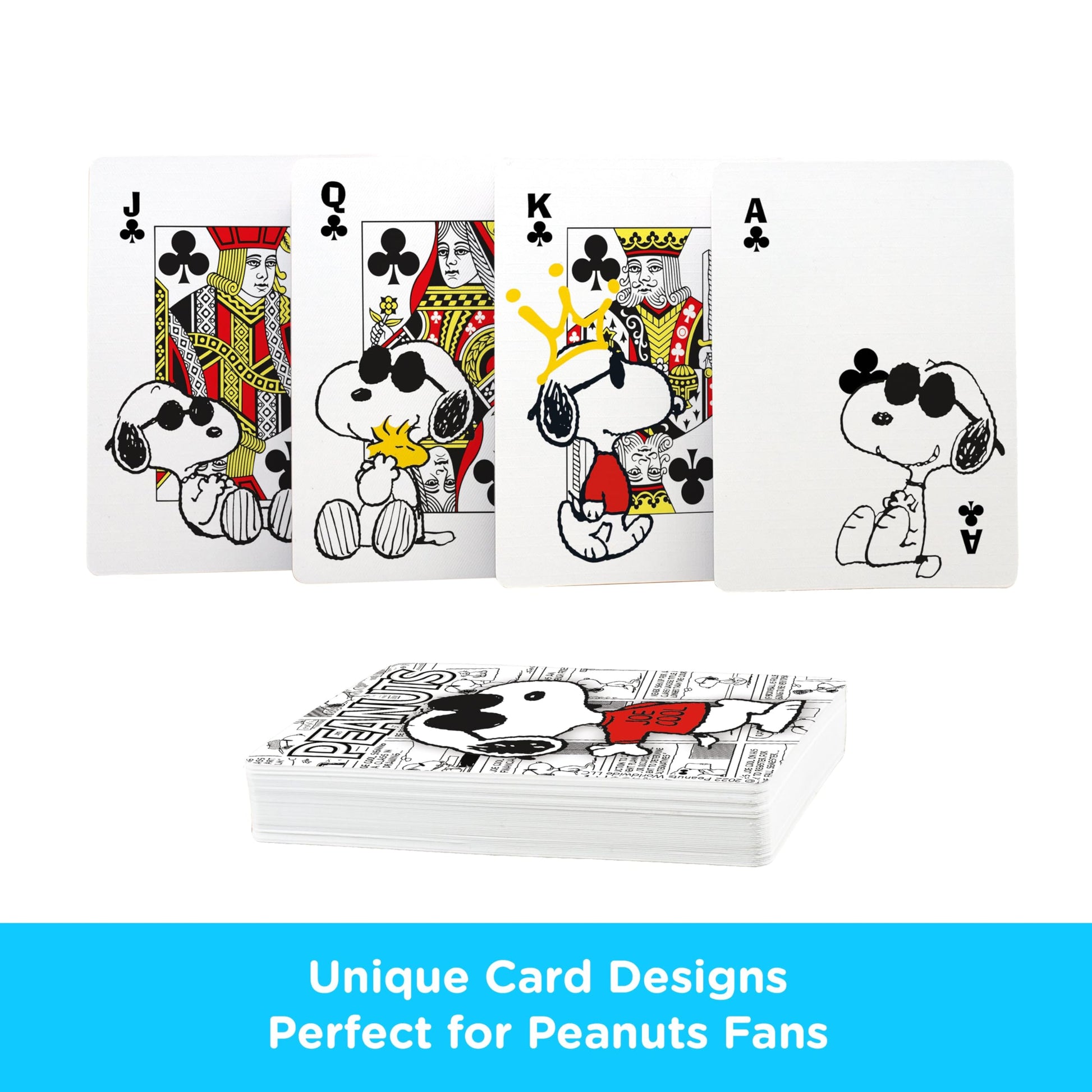 Aquarius Peanuts Joe Cool Playing Cards - Joe Cool Themed Deck of Cards for Your Favorite Card Games - Officially Licensed Peanuts Merchandise
