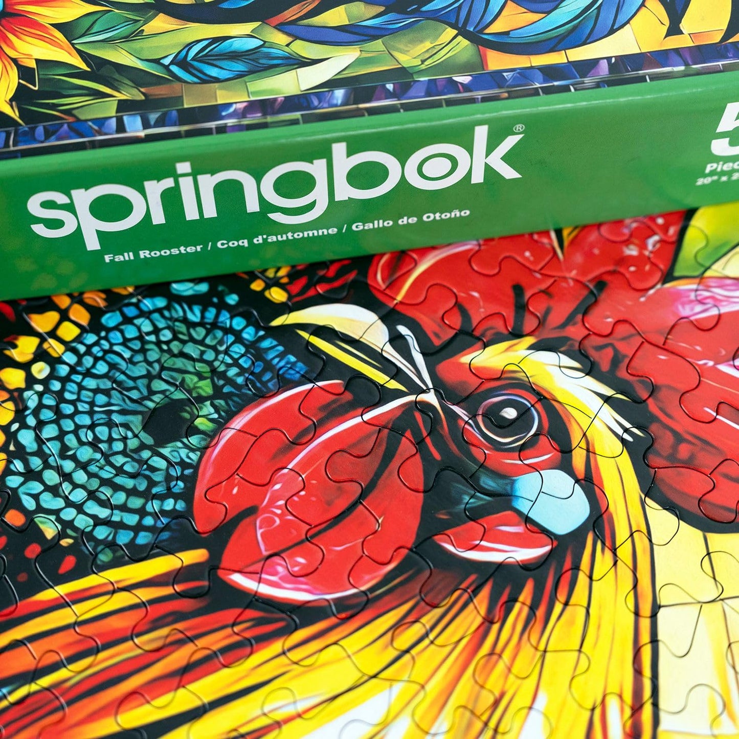 Springbok Fall Rooster 500 Piece Jigsaw Puzzle for Adults