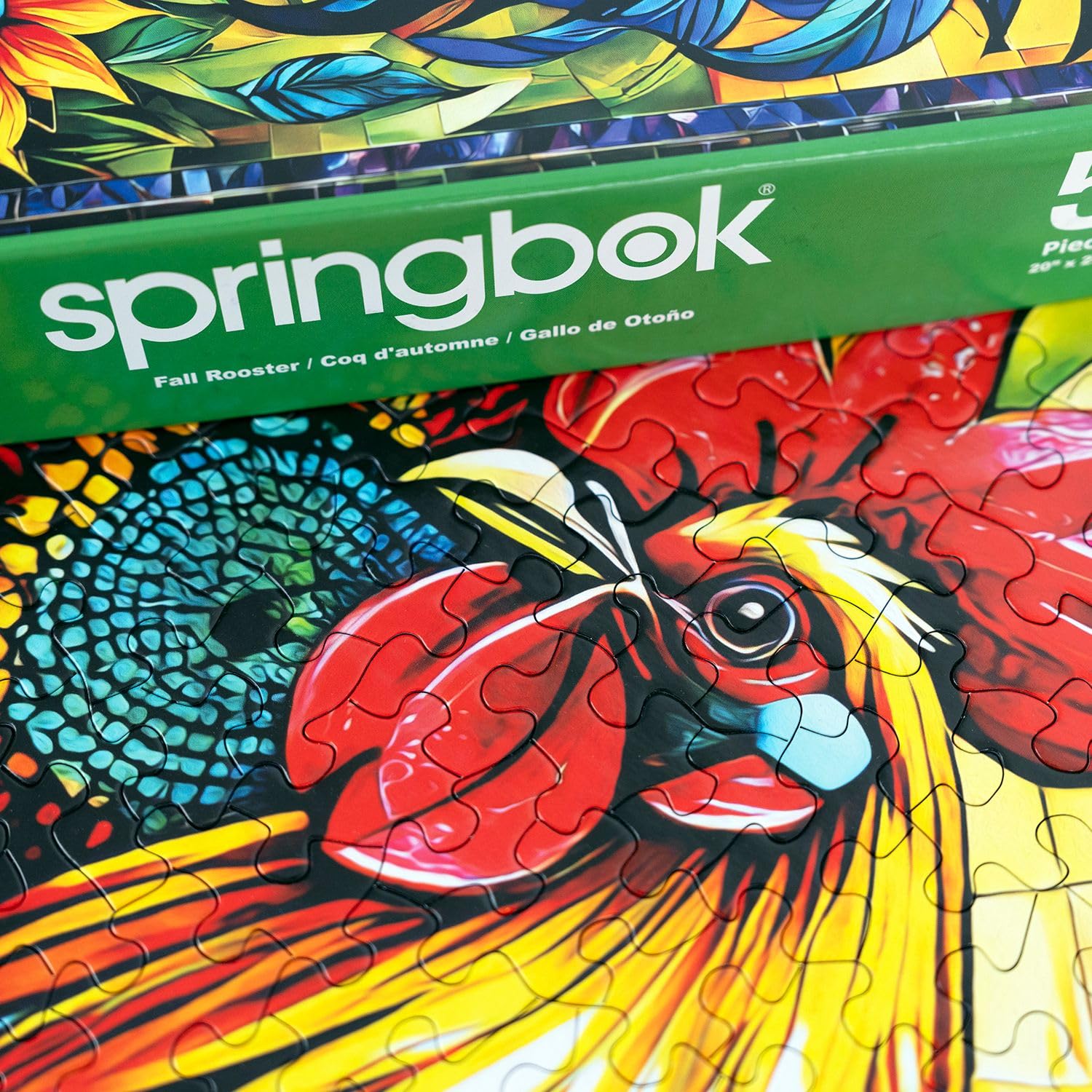 Springbok Fall Rooster 500 Piece Jigsaw Puzzle for Adults