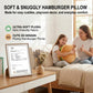 T play Burger Pillow Plush for Kids: Soft Stuffed Hamburger Throw - Skin-Friendly Cheeseburger Room Decor - Cute 3D Shaped Food Gifts 8-12 Yrs 18"