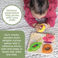 MindWare Sensory Sprouts Surprise Puzzle - Wooden Baby Puzzle with Mirror, Bells & Beads - Educational Toy for Infants & Toddlers 6+ Months Montessori