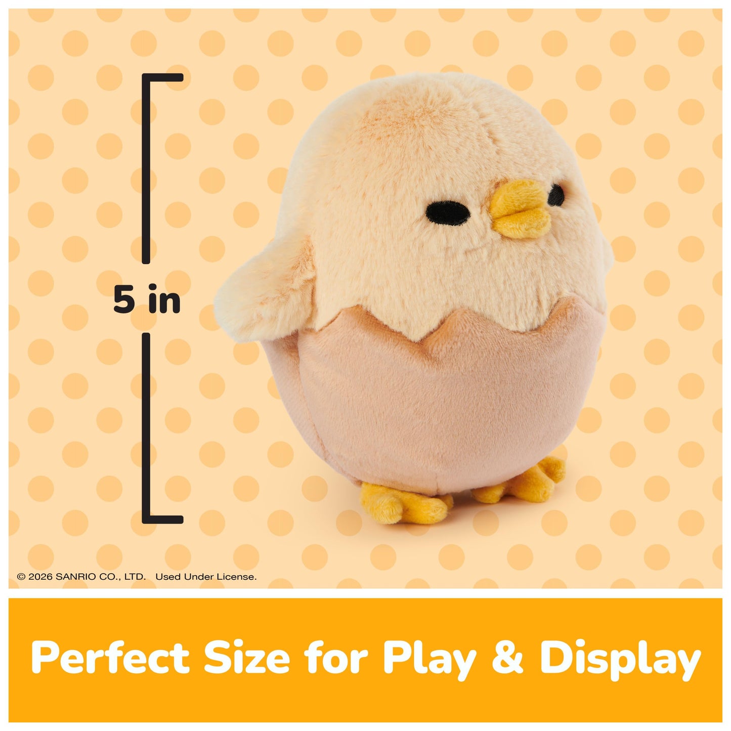 GUND Sanrio Gudetama Shakipiyo 5-Inch Chick Plush Toy for Ages 1+
